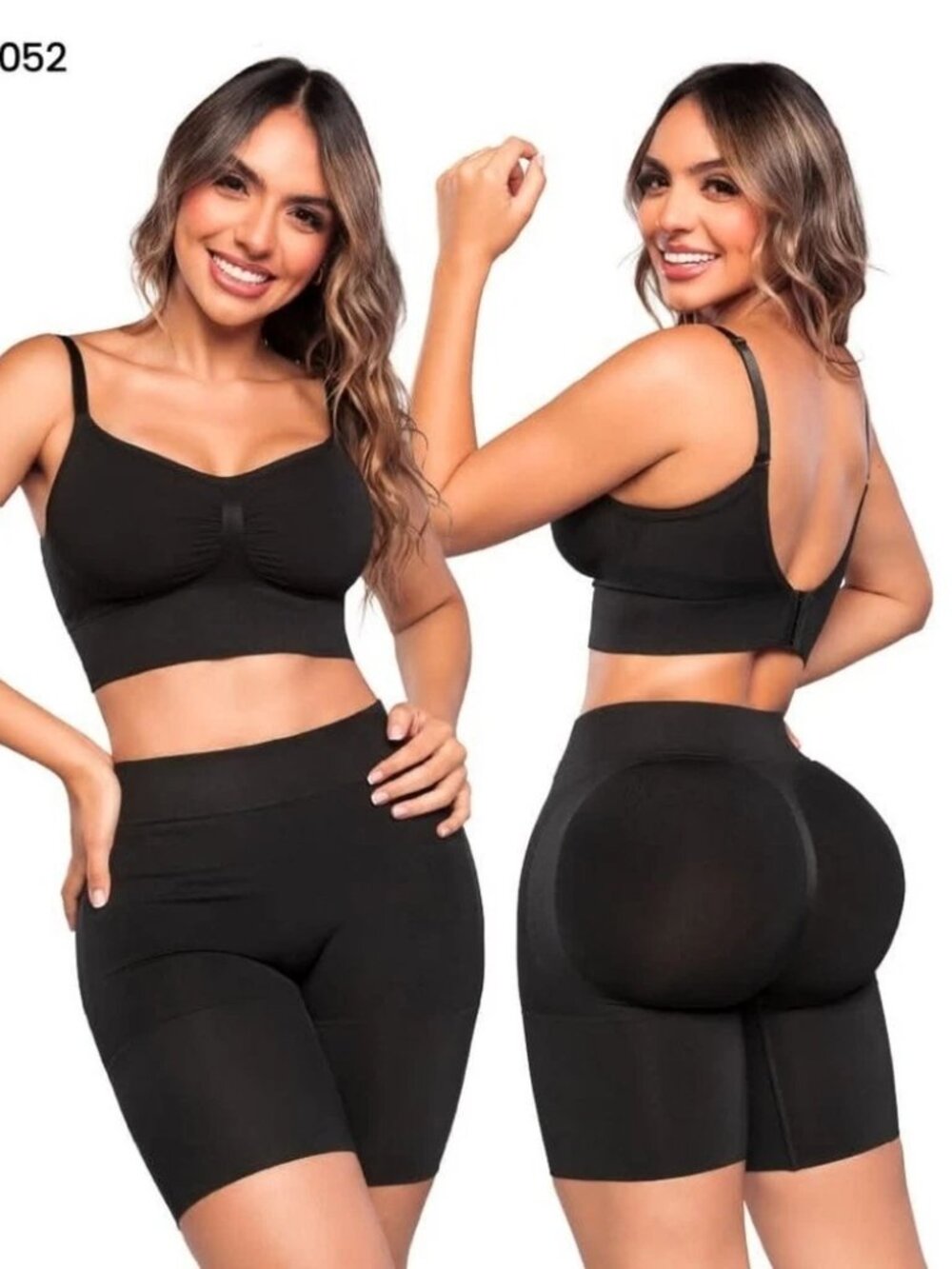 Stagm Besti Faja High-Waist Colombian Butt Lifter Black Shaper Shapewear & Thong